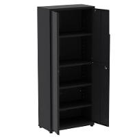 Armário Alto 2 Portas Pandin 90 Cm (largura) Inmetro Estrutura E Portas Aço Preto C- Chave - 6