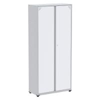 Armário Alto 2 Portas Pandin 90 Cm (largura) Inmetro Estrutura Aço Cinza E Portas Brancas C- Chave - 1