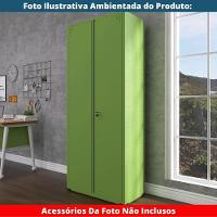 Armário Alto 2 Portas Pandin 80 Cm (largura) Inmetro Estrutura E Portas Aço Verde C- Chave - 6