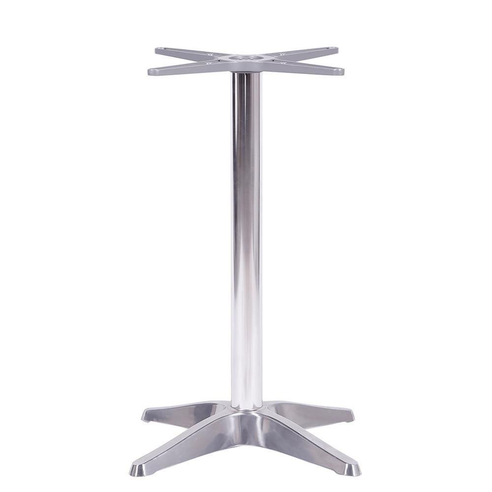 Mesa Delta Em Alumínio 75 Cm (alt) Base Em X Tampo Mdp Quadrado 70 Cm (larg) X 2,50 Cm (alt) Grafito - 2