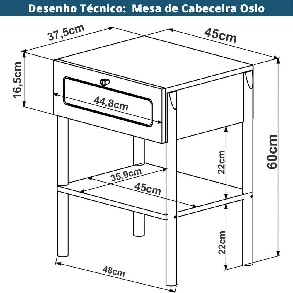 Mesa Cabeceira 1 Gaveta Oslo Artesano 48 Cm (largura) Mdp Nero Palha Sintética Bege Pé Metal Dourado - 6