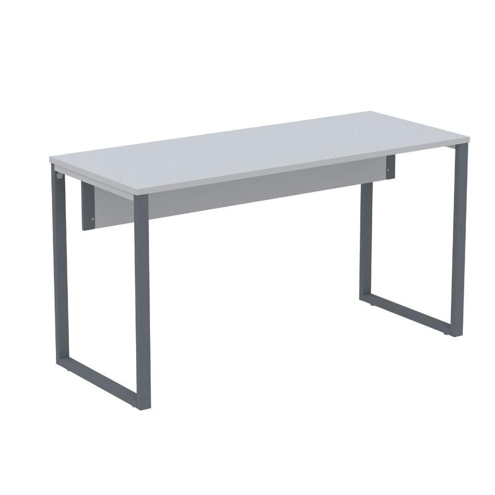 Mesa Escritório P25 Tub Pandin 120 Cm (larg) Tampo Mdp Cinza Pé Aço Tubular Grafito - 1