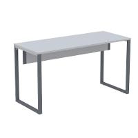 Mesa Escritório P25 Tub Pandin 120 Cm (larg) Tampo Mdp Cinza Pé Aço Tubular Grafito - 1