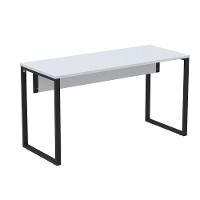 Mesa Escritório P25 Tub Pandin 150 Cm (larg) X 70 Cm (prof) Tampo Mdp Cinza Pé Aço Tubular Azul - 1