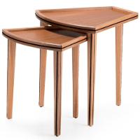 Kit 2 Mesasinho Luck Ozki 55 Cm Madeira Eucalipto Cedro Corda Redonda Preto - 1