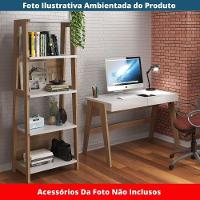 Estante Escada 5 Prateleiras Trend Artesano 65 Cm Largura Em Mdp Hanover E Off White - 3