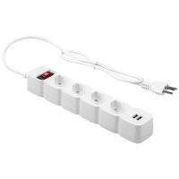 Filtro De Linhas Intelbras Epe 204 Bc 4 Tomadas 2 - 4824204 Branco Bivolt - 4