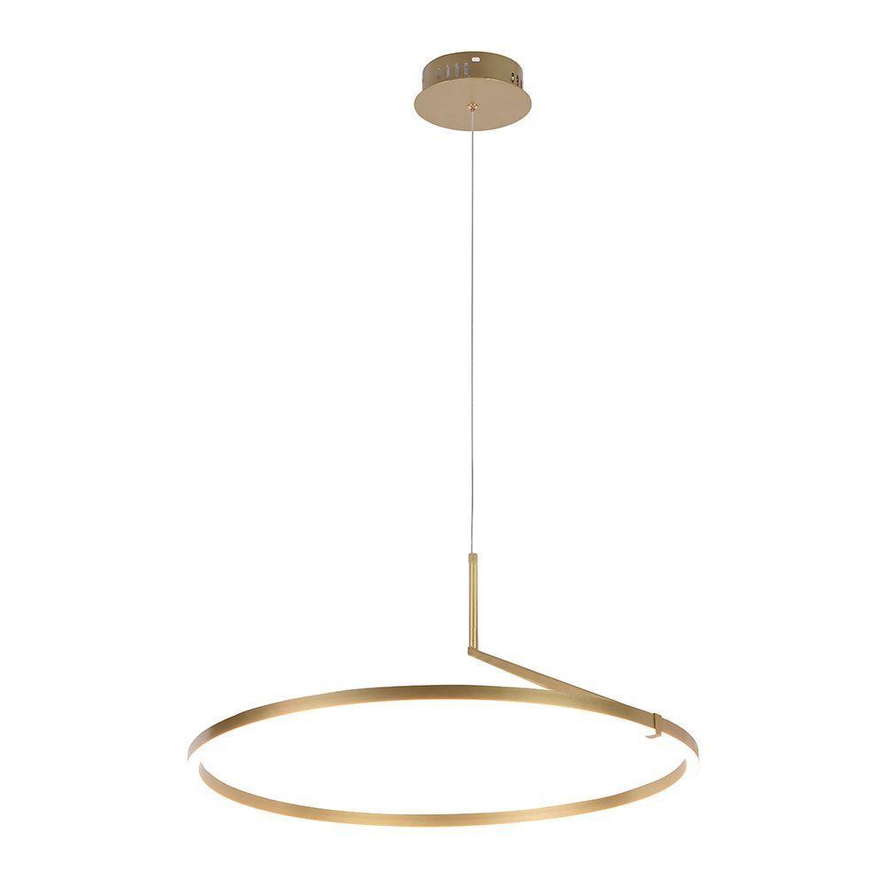 Lustre Pendente Nordecor Zier 2867 Dourado Fosco Led Bivolt - 3
