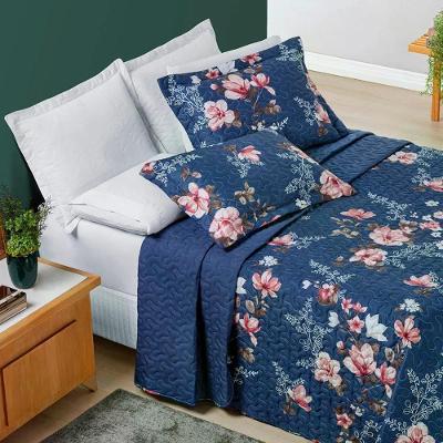 Cobre Leito King Estampado Percal 200 Fios 03 Peças Avere Encantada Encantada