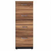 Armário Arquivo Office Com 4 Gavetas Pasta Web Office Nogal-preto - 1