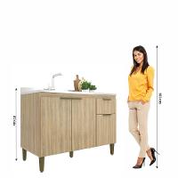 Balcão De Pia Iara-julia 120cm J Carvalho Dourado