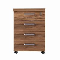 Gaveteiro Móvel Office Com 4 Gavetas Web Office Nogal-preto - 1