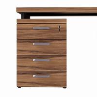 Gaveteiro Lateral Office Com Extensão 4 Gavetas Web Office Nogal-preto - 1
