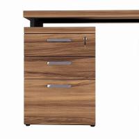 Gaveteiro Lateral Office Com Extensão 2 Gavetas E 1 Pasta Nogal-preto - 1