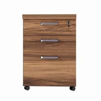 Gaveteiro Móvel Office Com 2 Gavetas E 1 Pasta Web Office Nogal-preto - 1