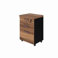 Gaveteiro Móvel Office Com 2 Gavetas E 1 Pasta Web Office Nogal-preto