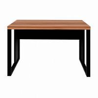 Mesa Escrivaninha Retangular Office 170cm Pé Quadro Nogal-preto - 1