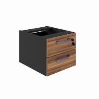 Gaveteiro Office Suspenso Com 2 Gavetas Web Office Nogal-preto - 9