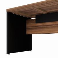 Mesa Diretor Office 170-192cm Com Gaveteiro Web Office Nogal-preto - 6