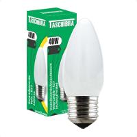 Kit 10 Lâmpadas Incandescente Taschibra Vela 40w E27 Leitosa 220v - 1