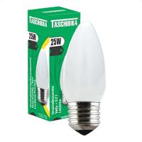 Kit 8 Lâmpadas Incandescente Taschibra Vela 25w E27 Leitosa 110v - 1