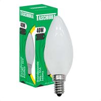 Kit 10 Lâmpadas Incandescente Taschibra Vela 40w E14 Leitosa 220v - 1
