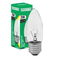 Kit 3 Lâmpadas Incandescente Taschibra Vela 25w E27 Clara 110v - 1