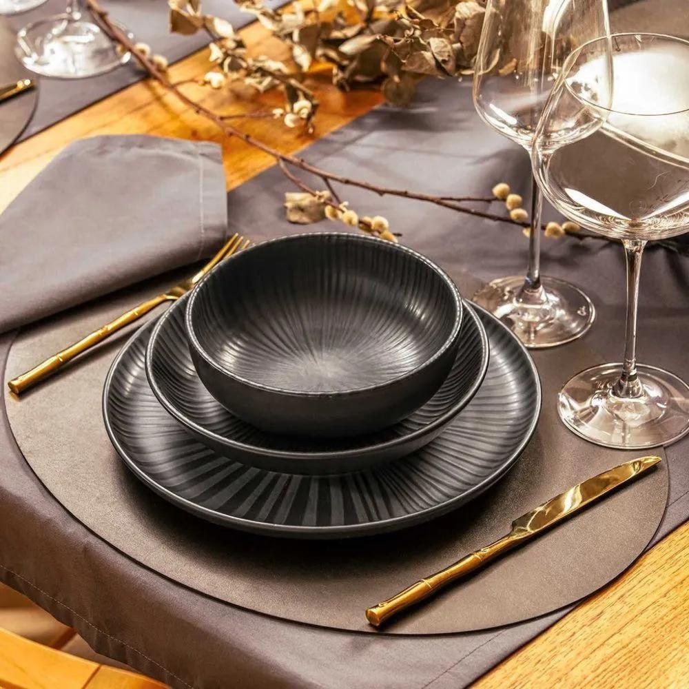 Bowl Em Cerâmica Flat 600ml Oxford ônix - 2