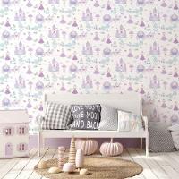 Papel De Parede Conto De Fadas - G78373 Roxo E Azul Tiny Tots 2 - G78373 - 2