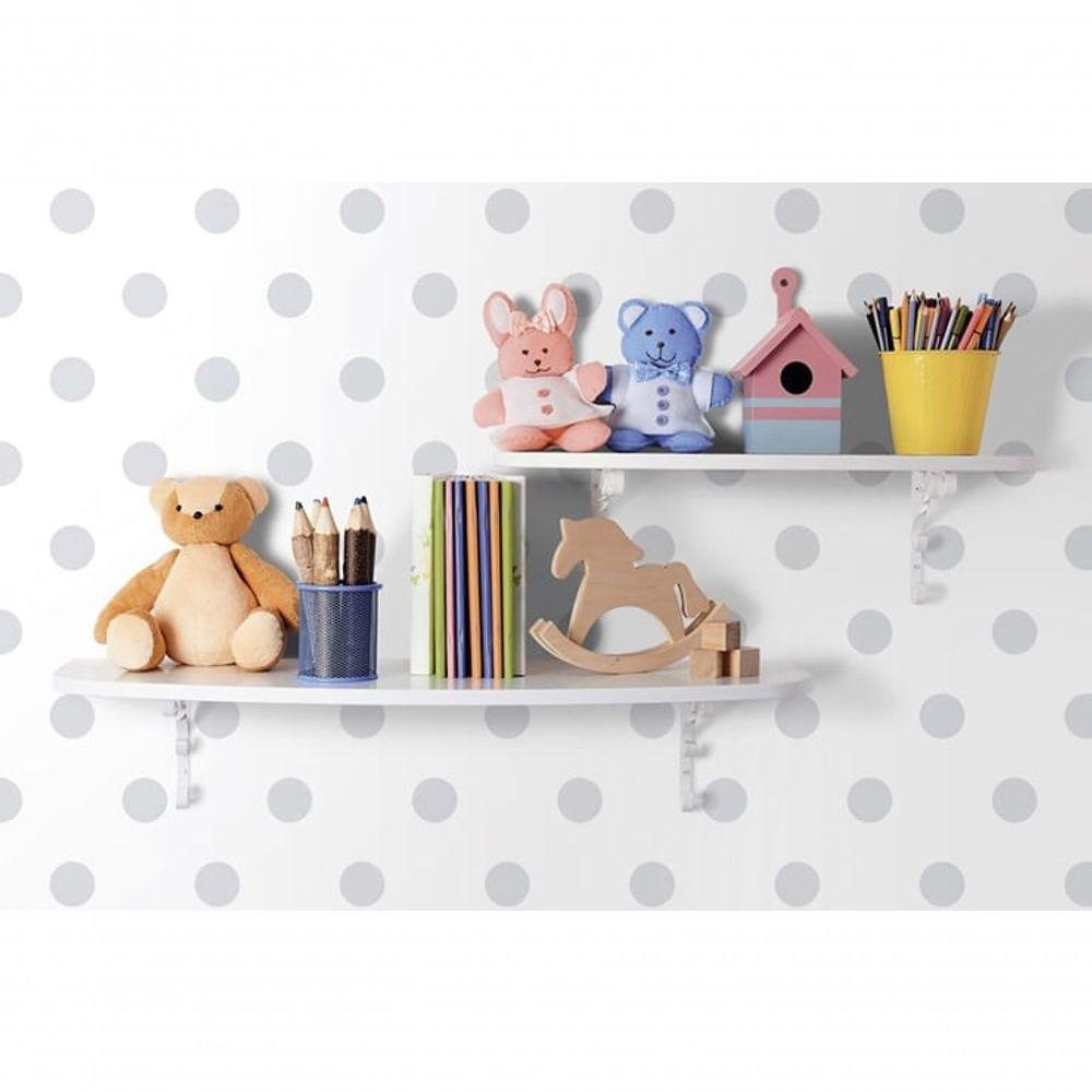 Papel De Parede Treboli Poás Cinzas 5853 - Rolo: 10m X 0,53m - 2