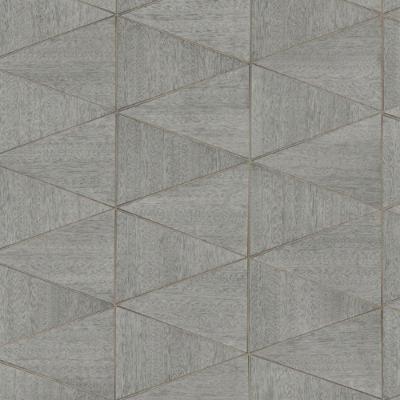 Papel De Parede Travertino Geométrico Cinza 33355