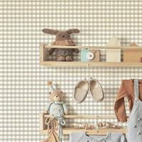 Papel De Parede Happy Xadrez Bege 14847 - 1