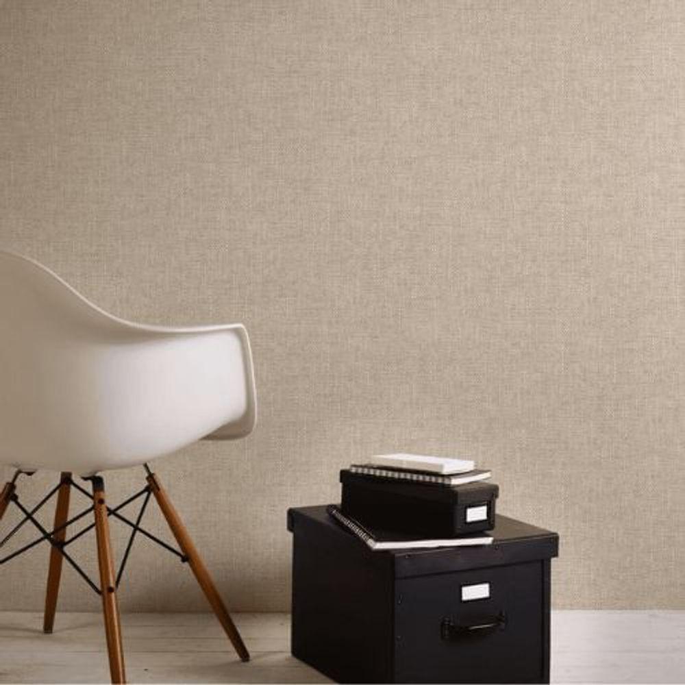 Papel De Parede Attractive 2 Aspecto Têxtil Bege 915061 - 1