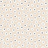 Papel De Parede Minime Floral Bege 17138 - 1