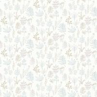 Papel De Parede Minime Folhagem Bege 17166 - 1