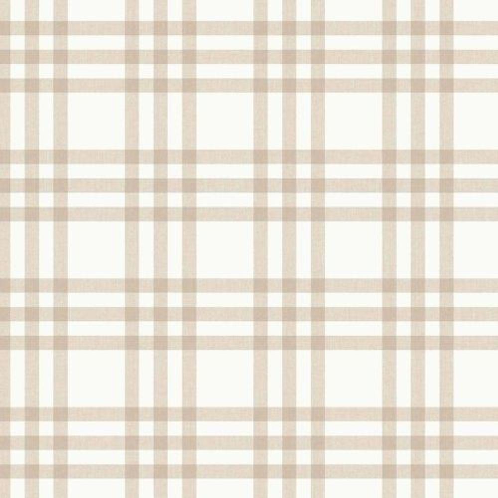 Papel De Parede Minime Xadrez Bege 17153 - 1