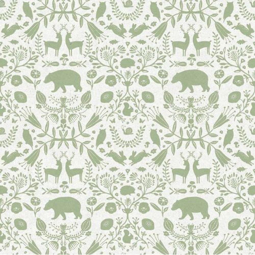 Papel De Parede Minime Infantil Verde 17142 - 1