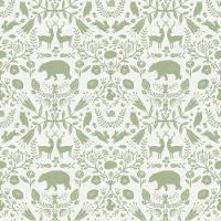 Papel De Parede Minime Infantil Verde 17142 - 1