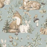 Papel De Parede Minime Infantil Azul 17103 - 1