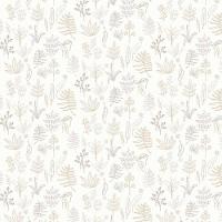 Papel De Parede Minime Folhagem Bege 17167 - 1