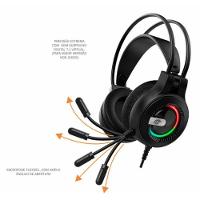 Headset Kmex Gamer Rgb 7.1 Ar63 Preto
