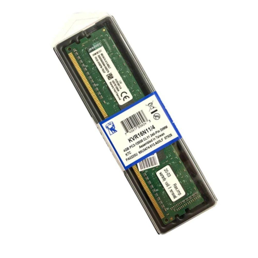 Memória Kingston, 4gb, 1600mhz, Ddr3 - Kvr16n11-4 - 2