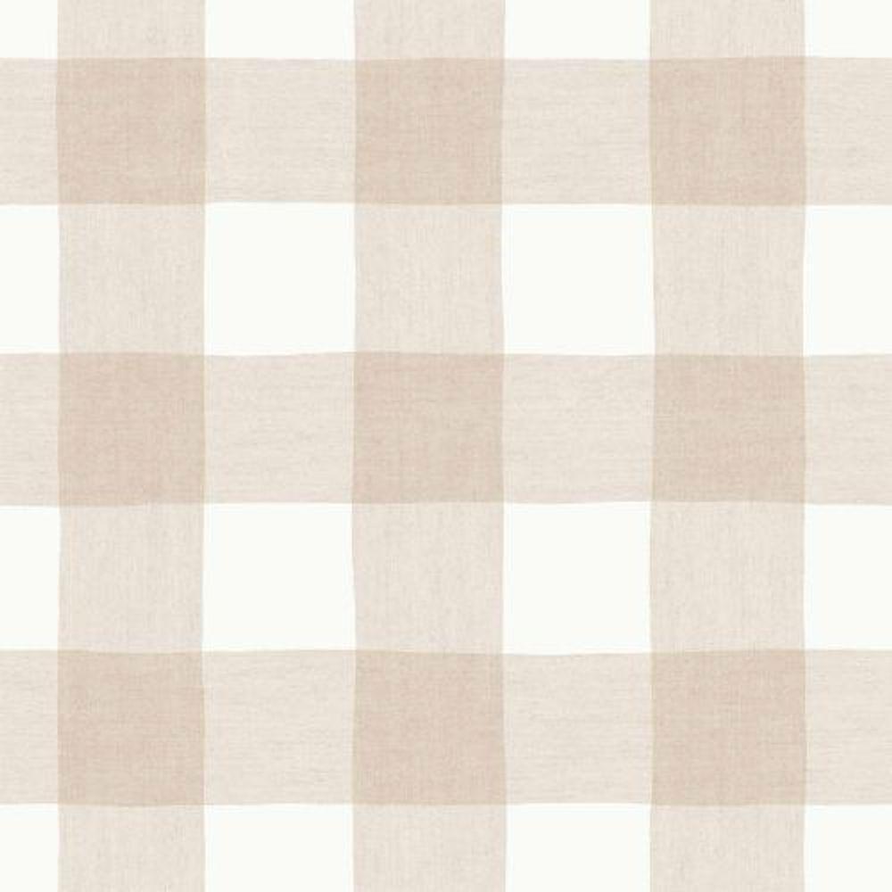 Papel De Parede Minime Xadrez Bege 17157 - 1