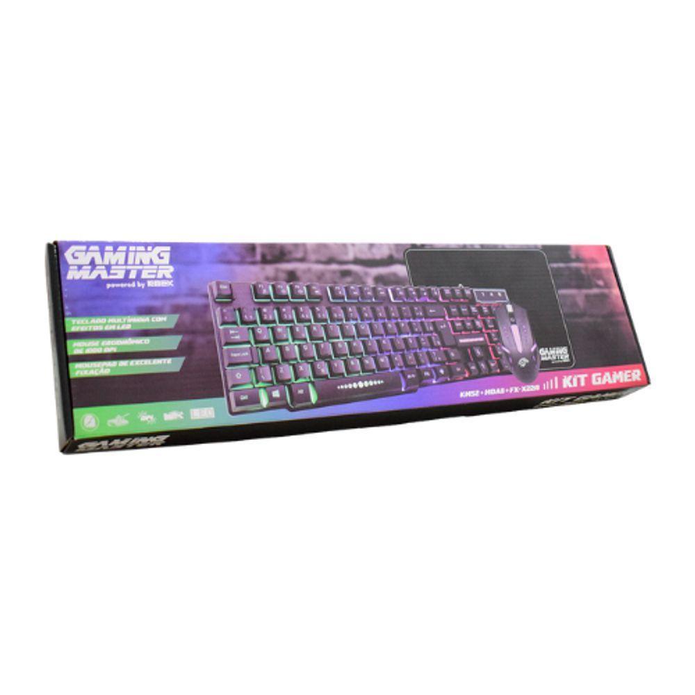 Kit Teclado Gamer K-mex Km52 + Mouse Moa8 + Pad Fx-x2218 - 9