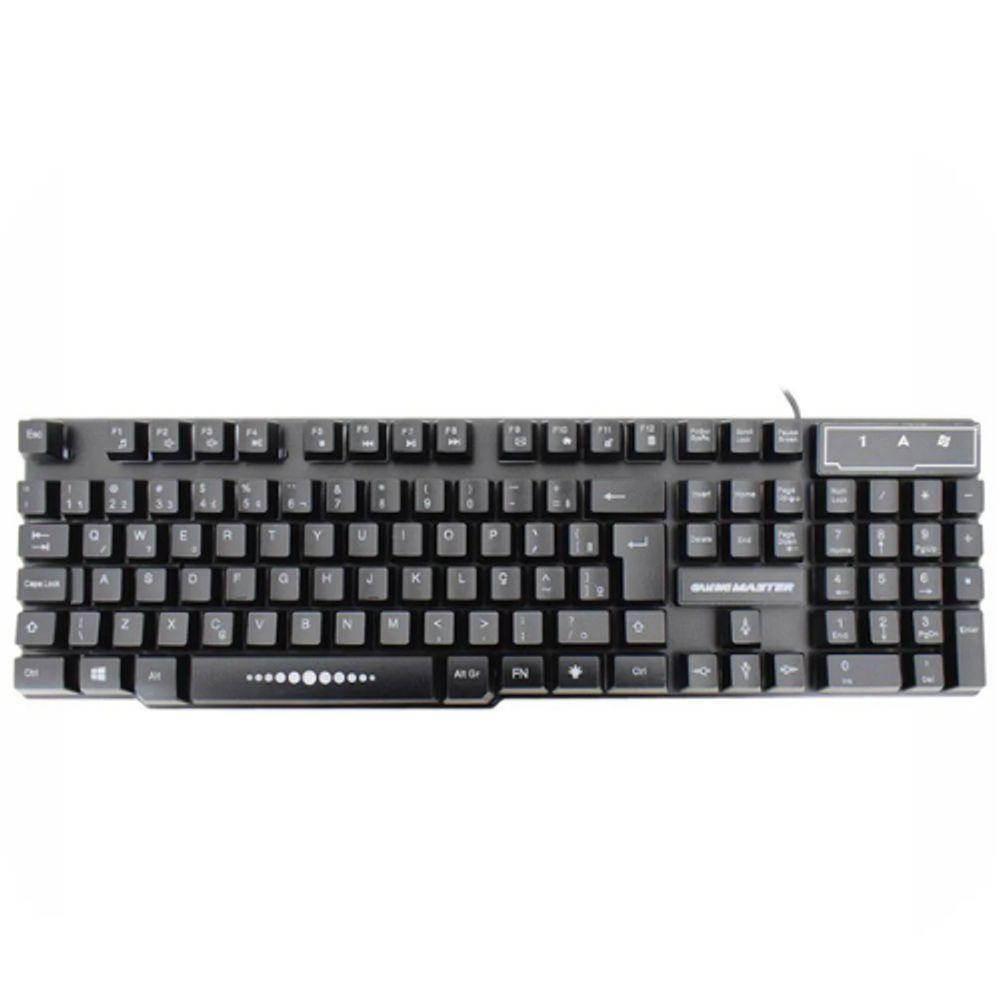 Teclado Gamer Semi Mecânico Led Usb Abnt2 Km-52 Rgb - 3