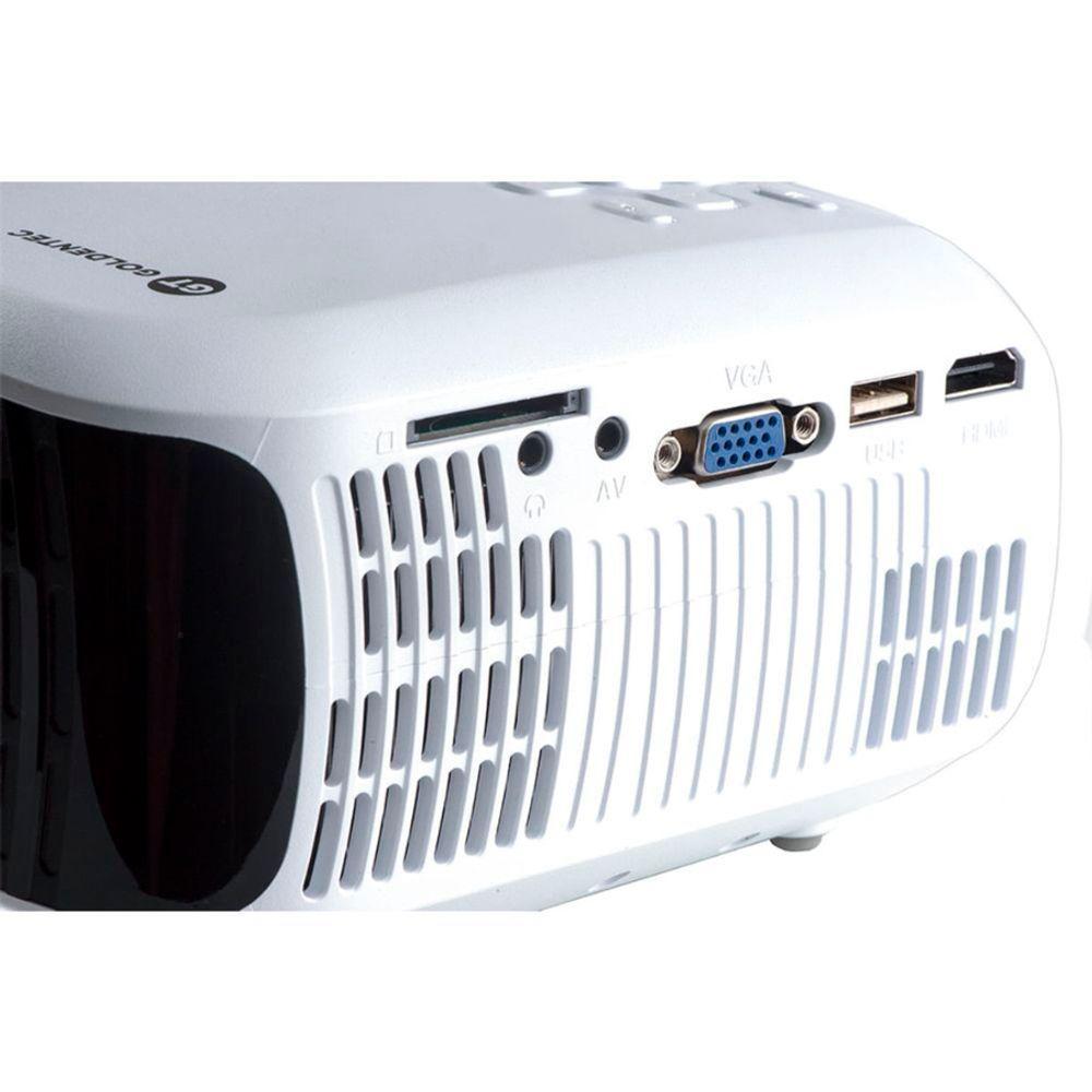Projetor Goldentec Gt2000 Hd 2000 Lumens Com Hdmi, Av, Vga, Usb E Sd Card - 4