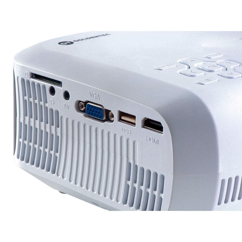 Projetor Goldentec Gt2000 Hd 2000 Lumens Com Hdmi, Av, Vga, Usb E Sd Card - 5