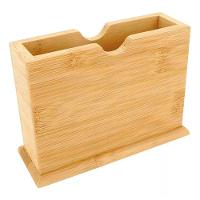 Porta Guardanapo Retangular Em Bambu 14,5x5,3x10,3 - 1