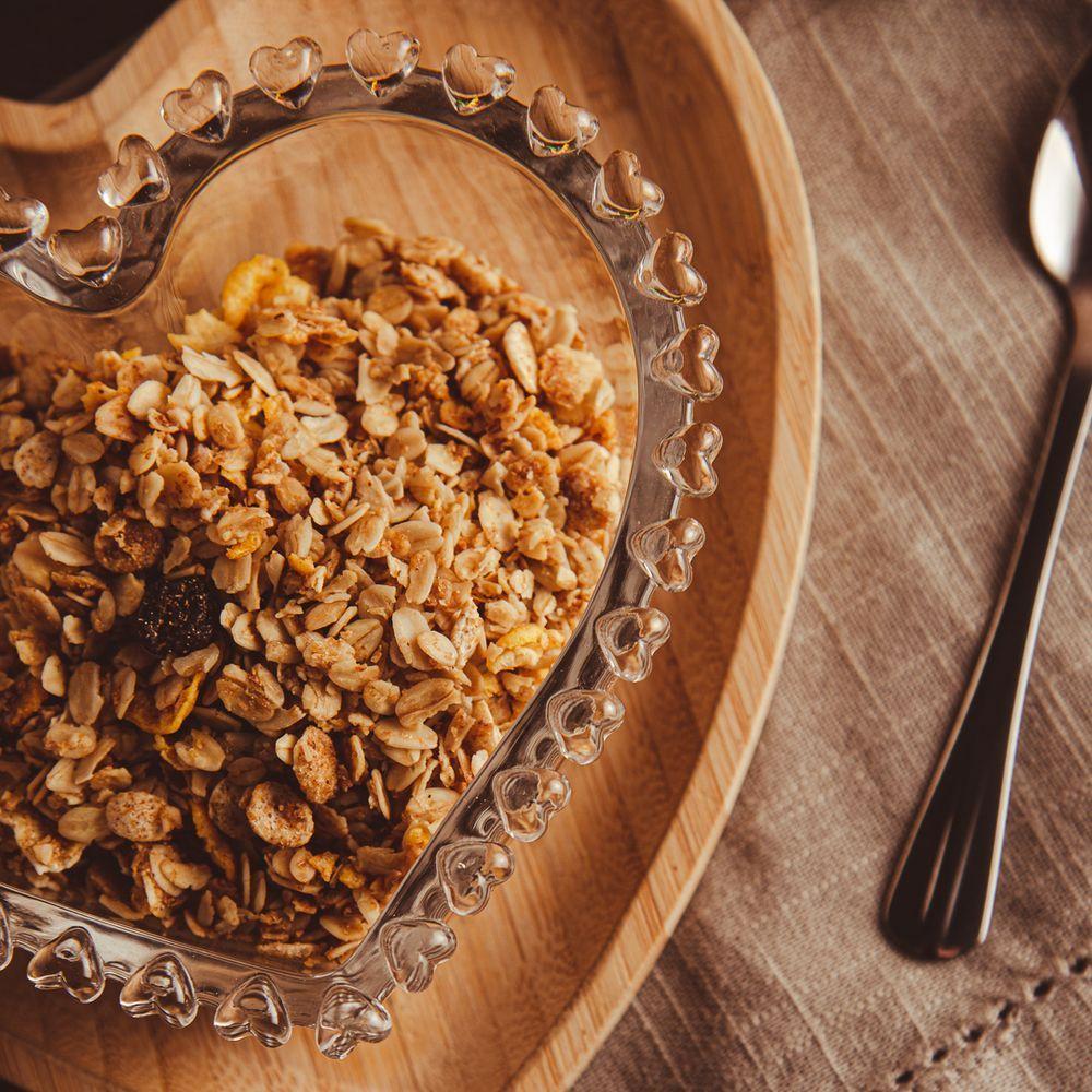 Kit Com 2 Bandejas De Coração Em Bambu Servir Decorar 17x16,5cm - 7