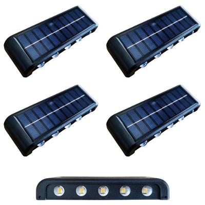 Arandela Solar 10 Leds Jardim Escadas Muros Prova Dágua